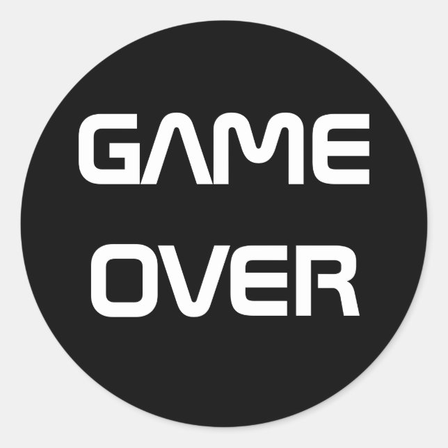 game over Sticker (Front)