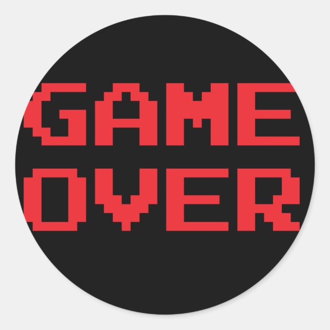 Game Over Stickers (Front)
