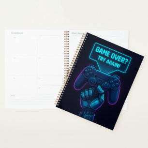 Game Over? Try Again! – Futuristic Gamer Planner