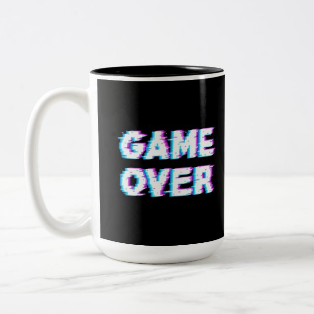 Game over Two-Tone coffee mug (Left)
