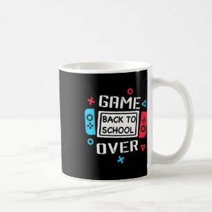 Game Over Video Game Gaming Gamer Back To School S Coffee Mug