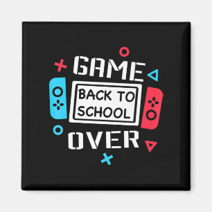 Game Over Video Game Gaming Gamer Back To School S Magnet