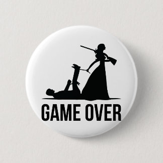 Game over - wedding 2 inch round button