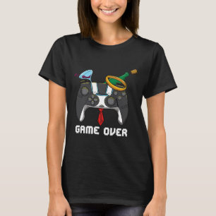 Game Over Wedding Bachelor Party Groom Valentines T-Shirt