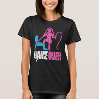 Game Over Wedding Bride and Groom Bachelor Party T-Shirt