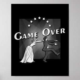 Game Over, Wedding, Marriage, Bride And Groom, Gif Poster
