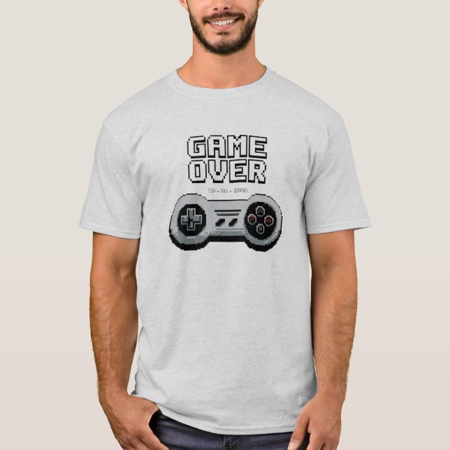 Game Over Wedding T-shirt (Front)