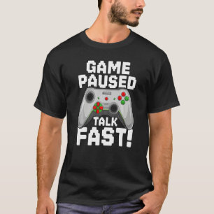 Game Paused Funny Saying Gamer Gaming Premium T-Shirt