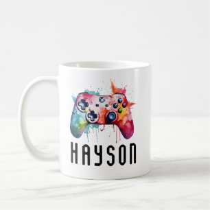 Game Personalized Kids   Custom Name Video Game Coffee Mug