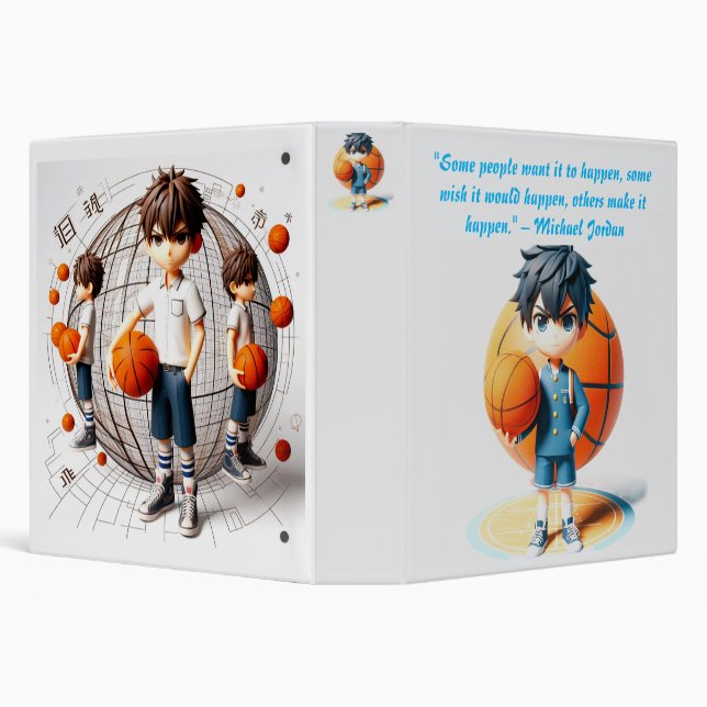 Game Plan – 3D Anime Basketball Binder (Background)