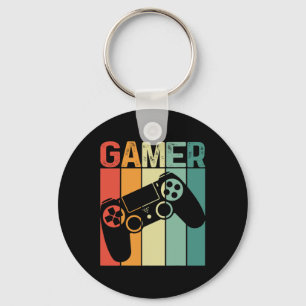 Game Player Retro Gamer Gaming Addict Boy Girl Men Keychain
