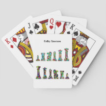 Game Players Rainbow Colour Chess Pieces Set