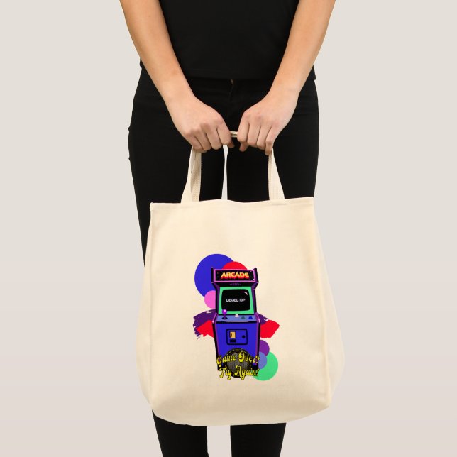Game Print - Retro Arcade Game - Tote Bag (Front (Product))