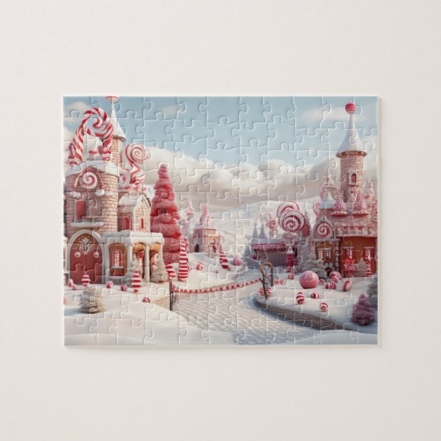 Game Puzzle Christmas Candy Cane Land (Horizontal)