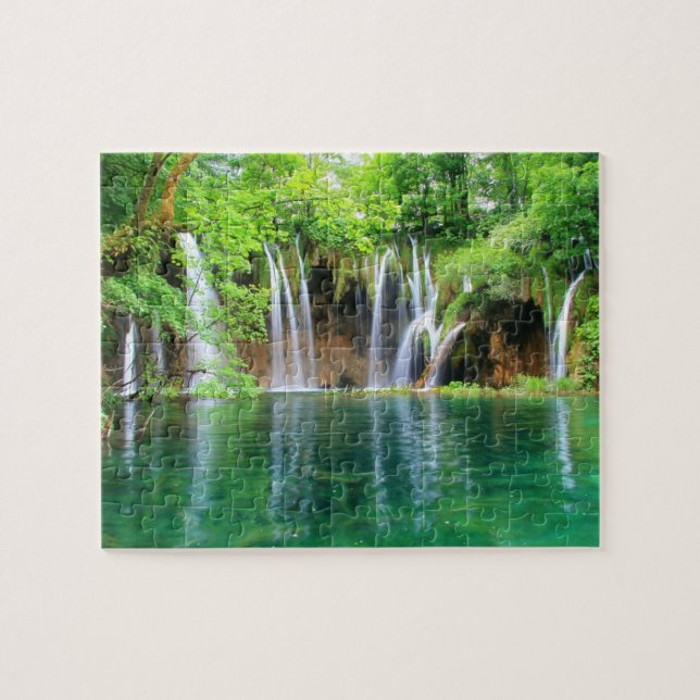 Game Puzzle-Waterfall Scene Jigsaw Puzzle (Horizontal)