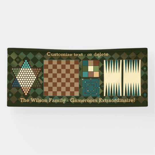 Game room. Camping. RV. Personalized! Banner