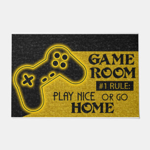 Game Room Rules, Best Gift For Gamer Doormat
