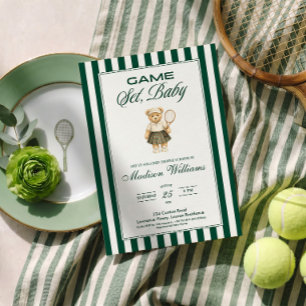 GAME, SET, BABY Tennis BABY Shower Invitation