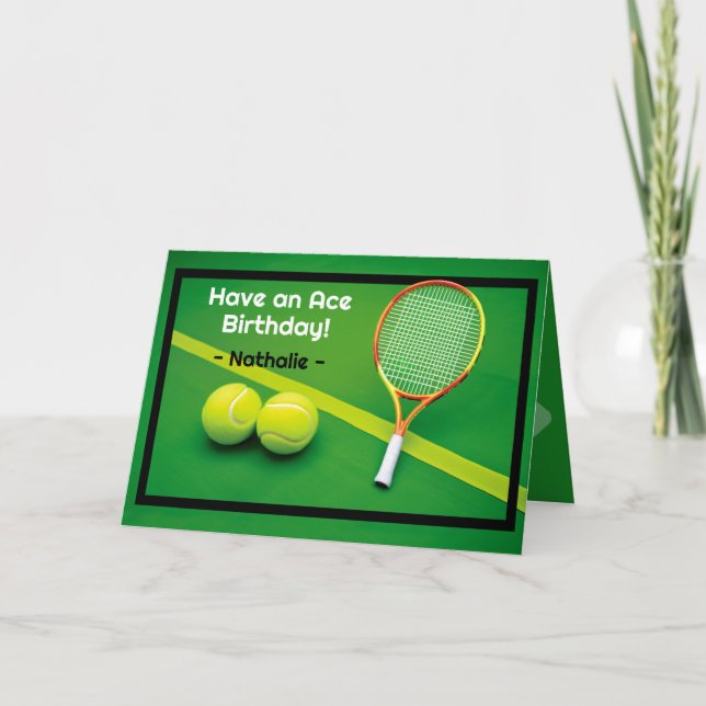 🎾Game-Set-Birthday: An Ace Celebration Card (Front)