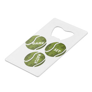 GAME SET MATCH CREDIT CARD BOTTLE OPENER