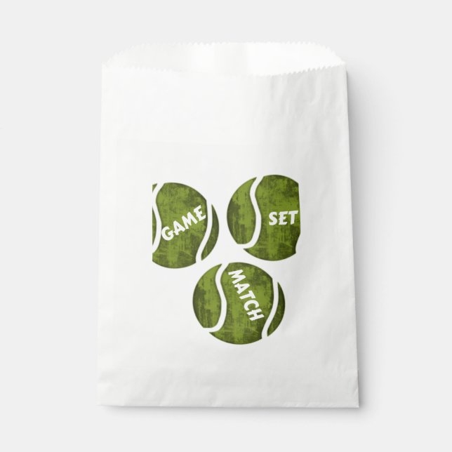 GAME SET MATCH FAVOUR BAG (Front)