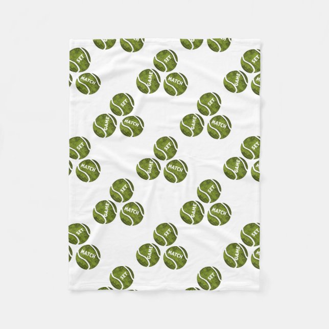 GAME SET MATCH FLEECE BLANKET (Front)