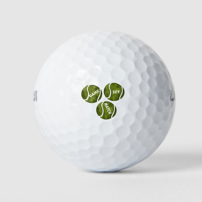 GAME SET MATCH GOLF BALLS (Front)
