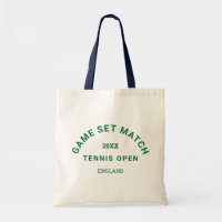 Game Set Match Green Crest Navy Handle Tennis