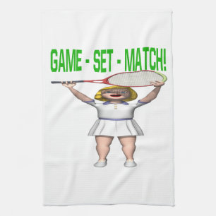 Game Set Match Kitchen Towel