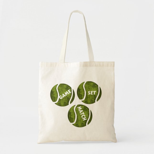 GAME SET MATCH TOTE BAG (Front)