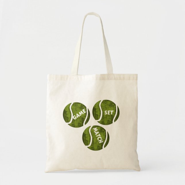 GAME SET MATCH TOTE BAG (Front)