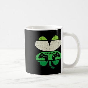 Game Shamrock Retro St Patricks Day Boys Men Girl  Coffee Mug
