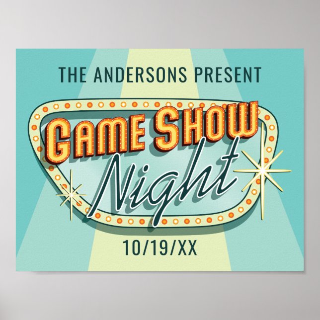 Game Show Night Poster (Front)