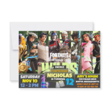 Game theme Invitation