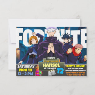 Game theme Invitation