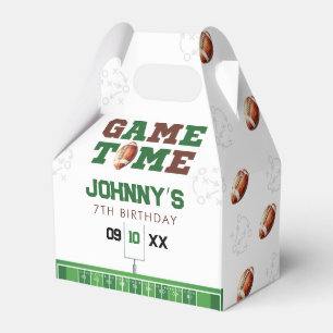 Game Time American Football Birthday Favor Box