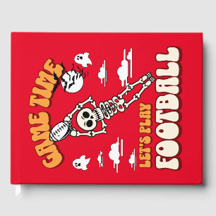 Game Time Let's Play Football Halloween Funny Guest Book