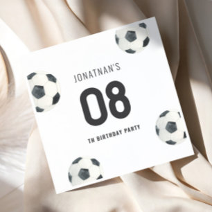 Game Time Soccer Football Boy Birthday Napkin