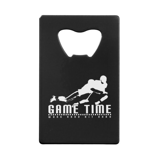 Game Time - Tackle Credit Card Bottle Opener (Back)