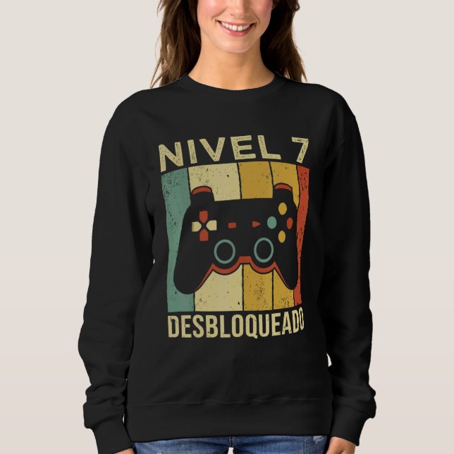 Game Video Player Controller 7th Anniversary Game Sweatshirt (Front)