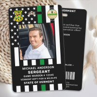 Game Warden Conservation Officer Logo Photo ID