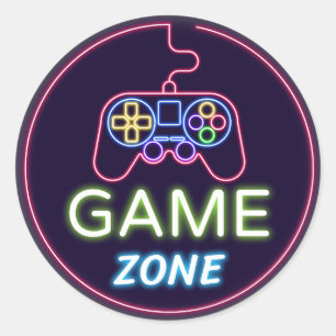 Game Zone Classic Round Sticker