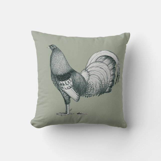Gamecock Crele or Dom Throw Pillow (Front)