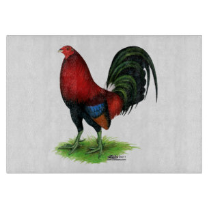 Gamecock: Dark Red Cutting Board