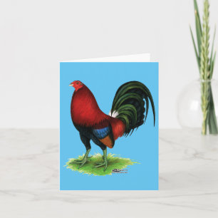 Gamecock: Dark Red Holiday Card