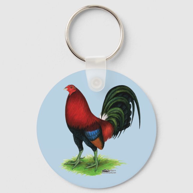 Gamecock:  Dark Red Keychain (Front)