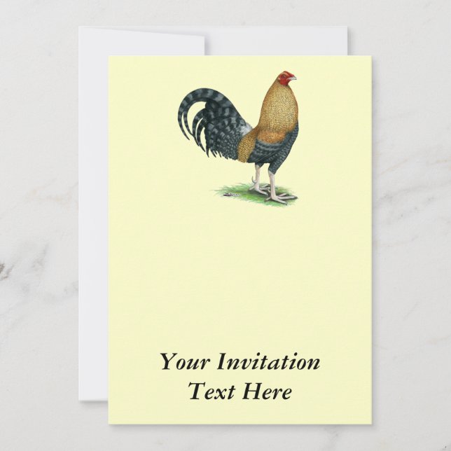 Gamecock:  Dom or Crele Invitation (Front)