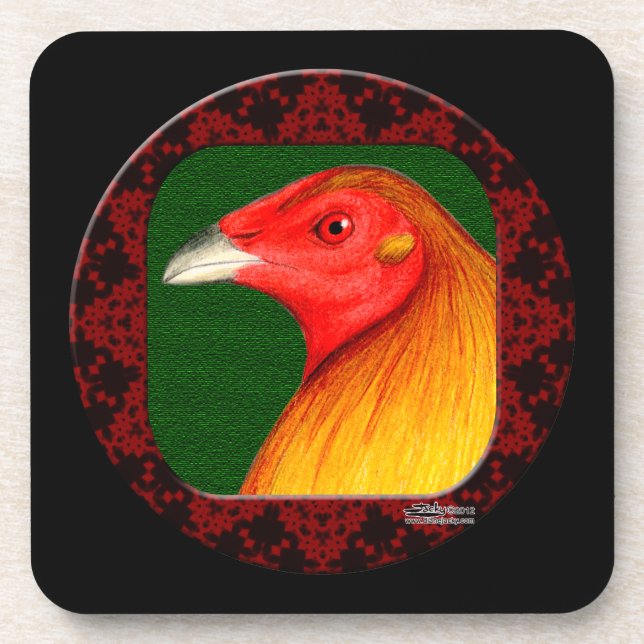 Gamecock Framed Coaster (Front)