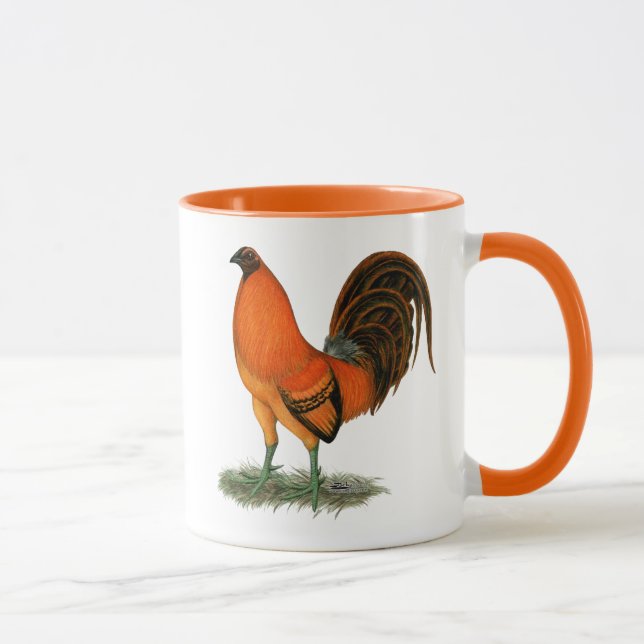 Gamecock Ginger Red Rooster Mug (Right)