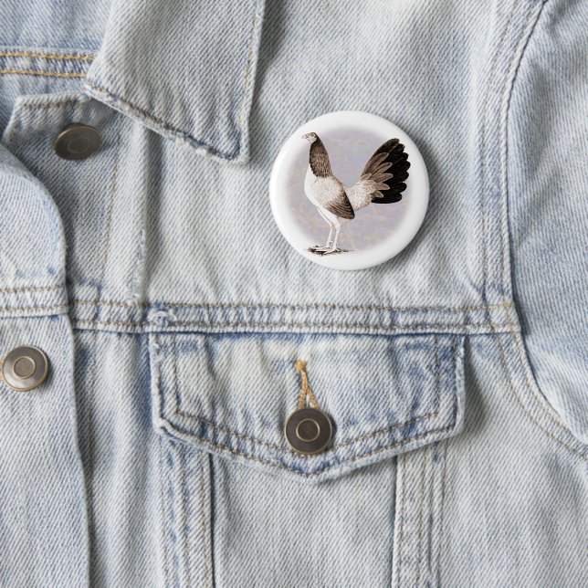 Gamecock:  Hennie 2 Inch Round Button (In Situ)